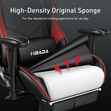 HBADA Gaming Chair Red