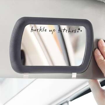 Buckle Up Rearview Mirror Decals - Funny & Cute Stickers