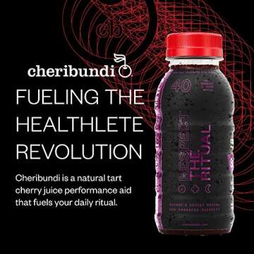 Cheribundi SLEEP Tart Cherry Juice - Formulated for for Deeper Sleep - Fight Inflammation and Support Muscle Recovery - Post Workout Recovery Drinks for Runners, Cyclists and Athletes - 8 oz, 12 Pack