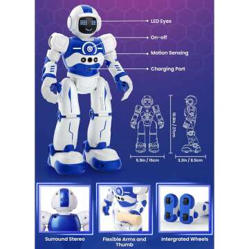 Kids Programmable Robot Toy - Dancing & Remote Control