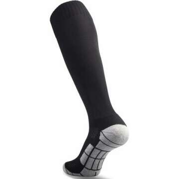 CWVLC Soccer Socks for All Ages - Knee High Team Sport Socks