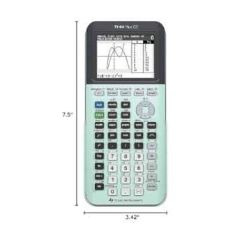 Texas Instruments TI-84 Plus CE Color Graphing Calculator, Mint Small