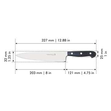 HENCKELS Classic Razor-Sharp 8-inch Slicing Knife, German Engineered Informed by 100+ Years of Mastery, Stainless Steel