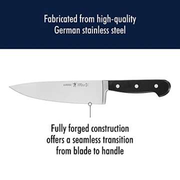 HENCKELS Classic Razor-Sharp 8-inch Slicing Knife, German Engineered Informed by 100+ Years of Mastery, Stainless Steel