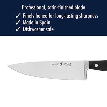 HENCKELS Classic Razor-Sharp 8-inch Slicing Knife, German Engineered Informed by 100+ Years of Mastery, Stainless Steel