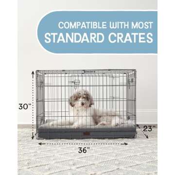 Waterproof Dog Bed with Egg Crate Foam Support