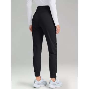 High Waisted Water Resistant Thermal Joggers