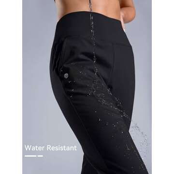 High Waisted Water Resistant Thermal Joggers