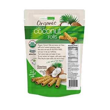 Tropical Fields Organic Crispy Coconut Rolls, 11 Oz