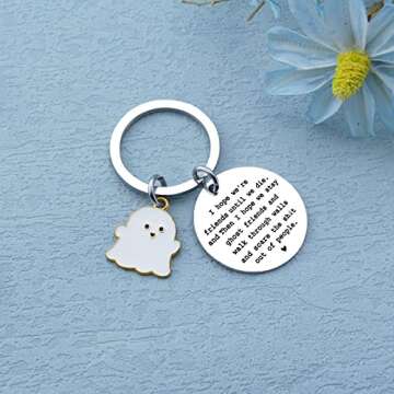 igvean Best Friend Keychains-Long Distance Friendship Gifts