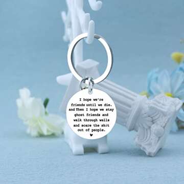 igvean Best Friend Keychains-Long Distance Friendship Gifts