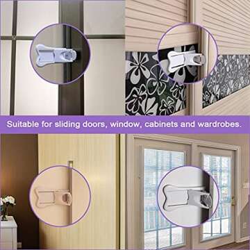 Child Safety Sliding Door Lock & Window Stoppers