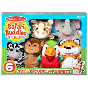 Melissa & Doug Safari Buddies Hand Puppets Set