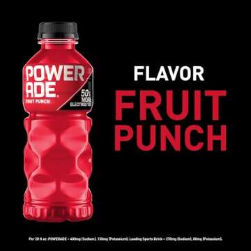 POWERADE Fruit Punch Sports Drink 20 Oz Pack of 24