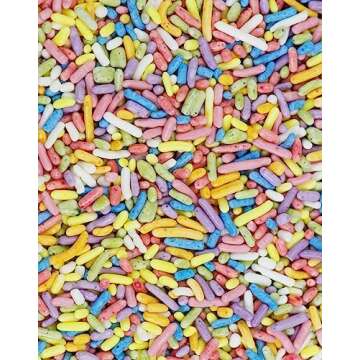 India Tree Nature's Colors Carnival Mix Sprinkles, 6 oz