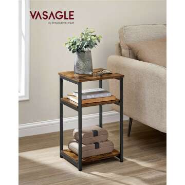 VASAGLE Side Table for Small Spaces - Stylish Design