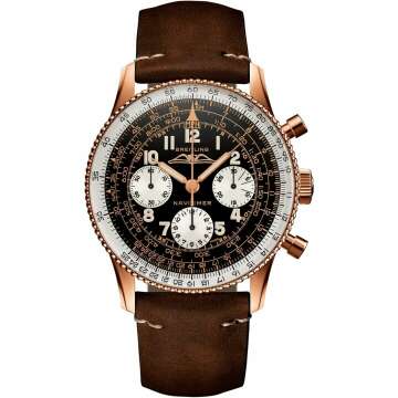 Breitling Navitimer 1959 Chronometer Limited Edition Rose Gold Mens Watch RB0910371B1X1