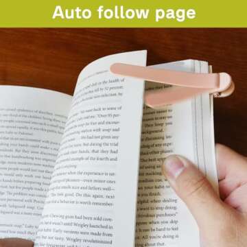 SMUK 3pcs Automatic Bookmark, Silicone Book Marks for Reading Women, Men, Kids, Book Lovers, Cute Unique Book Markers for Reading, Reading Accessories Gifts for Book Lovers