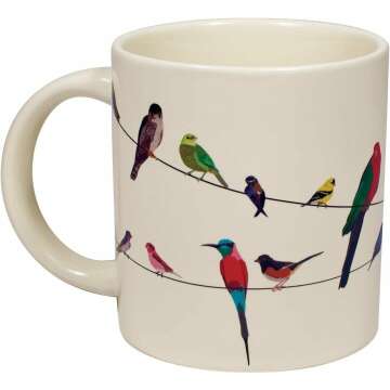 Birds on a Wire Heat Changing Mug for Coffee Lovers