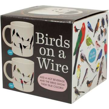 Birds on a Wire Heat Changing Mug for Coffee Lovers