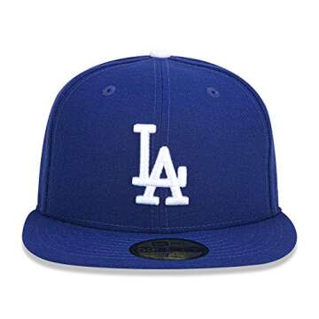 New Era 59FIFTY Los Angeles Dodgers MLB 2017 Authentic Collection On Field Game Fitted Cap Size 7 5/8