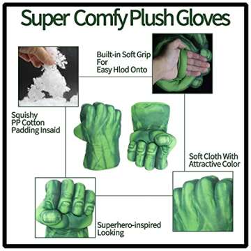 Kids Plush Fists Costume Set for Superhero Adventures