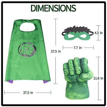 Kids Plush Fists Costume Set for Superhero Adventures