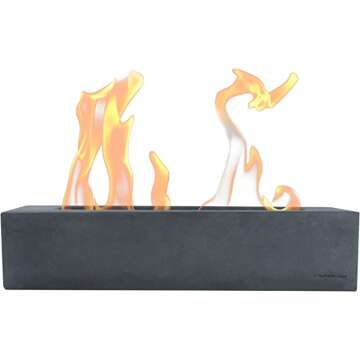 Kante Smokeless Rectangle Fireplace for Indoor Use