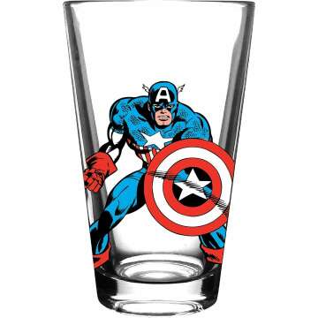 Avengers Pint Glasses Set of 4 - 16 oz Classic Design