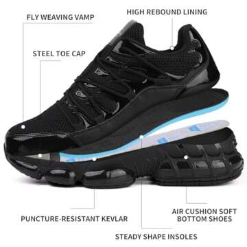 Lightweight Steel Toe Work Shoes for Men & Women