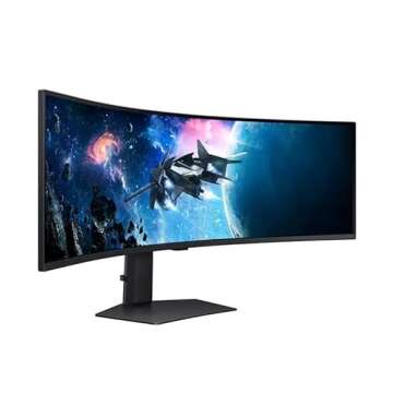 SAMSUNG 49" Odyssey G9 DQHD 240Hz, 1ms, HDR10+, Curved Gaming Monitor, LS49CG95DENXZA (Renewed)