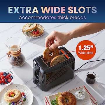 Elite Gourmet Cool Touch Toaster 6 Settings