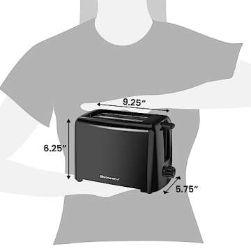 Elite Gourmet Cool Touch Toaster 6 Settings