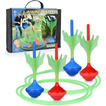 Glow in The Dark Lawn Darts Game - Fun for All Ages!