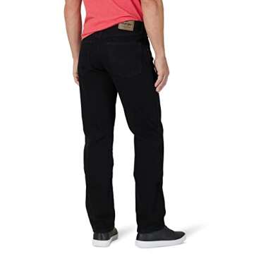 Wrangler Authentics Men's Classic 5-Pocket Regular Fit Cotton Jean, Black, 28W x 30L