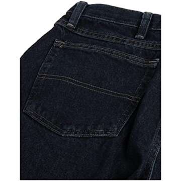 Wrangler Authentics Men's Classic 5-Pocket Regular Fit Cotton Jean, Black, 28W x 30L