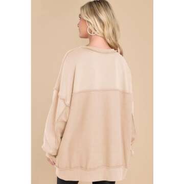 AlvaQ Oversized Women's Sweatshirt - Cozy Style 2024