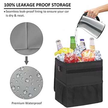 Vankor Waterproof Car Trash Can - Cute & Leak Proof