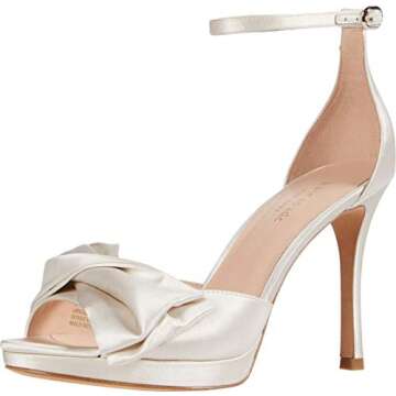 kate spade new york Women's Bridal Bow Pump Sandal, Ivory, 7