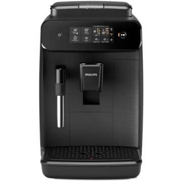 PHILIPS Series 800 Fully Automatic Espresso Machine | 2 Drinks | Classic Milk Frother | Matte Black | EP0820/04 (Renewed)