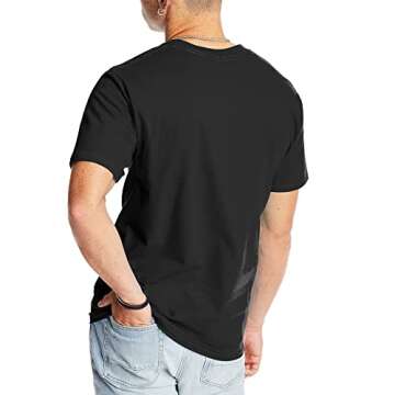 Hanes Mens Beefyt T-shirt, Heavyweight Cotton Crewneck Tee, 1 Or 2 Pack, Available In Tall Sizes Fashion-t-shirts, Black - 1 Pack, X-Large US