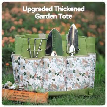 Heavy Duty 9-Piece Gardening Tool Set with Organizer