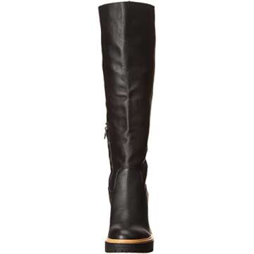 Dolce Vita Women's Corry Fashion Boot, Onyx Leather H2O, 8