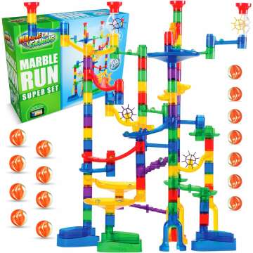 Ultimate Marble Run Set for All Ages - 150-Piece Fun