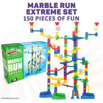 Ultimate Marble Run Set for All Ages - 150-Piece Fun