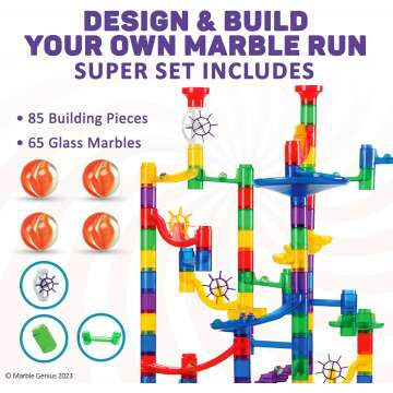 Ultimate Marble Run Set for All Ages - 150-Piece Fun