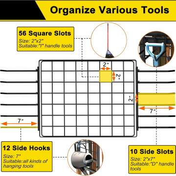 3 Tier Heavy Duty Garden Tool Organizer Storage