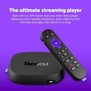 Roku Ultra 2024: Premium 4K Streaming Player with HDR & Dolby