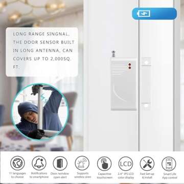 WiFi and GSM 17-Piece kit, Wireless Home Security Alarm System