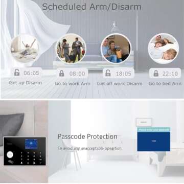 WiFi and GSM 17-Piece kit, Wireless Home Security Alarm System